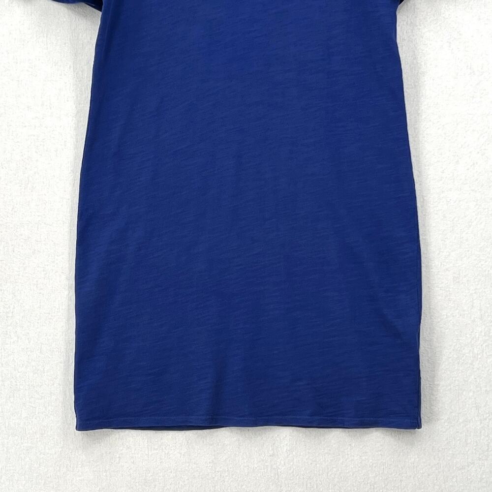 NATION LTD Mallory Dress Womens Blue Small Blue V-neck Short Sleeve T-shirt NEW - Picture 7 of 16